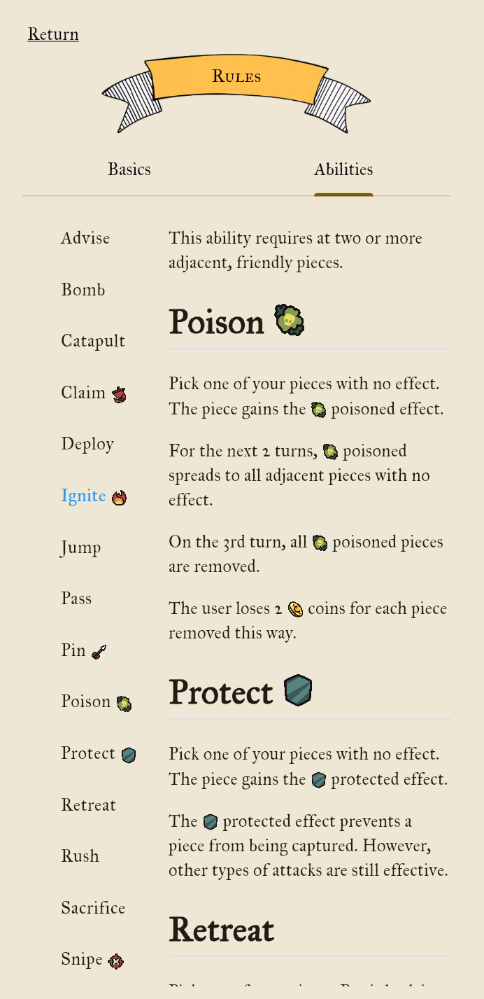 rules - abilities tab
